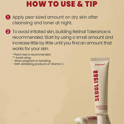 SEOUL 1988 EYE CREAM : RETINAL LIPOSOME 4% + FERMENTED BEAN