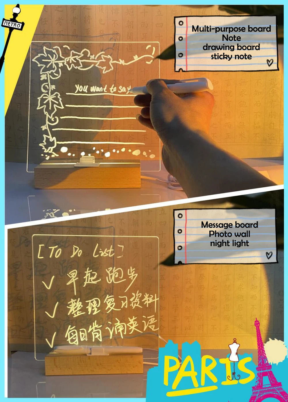 LED Note Board For Kids